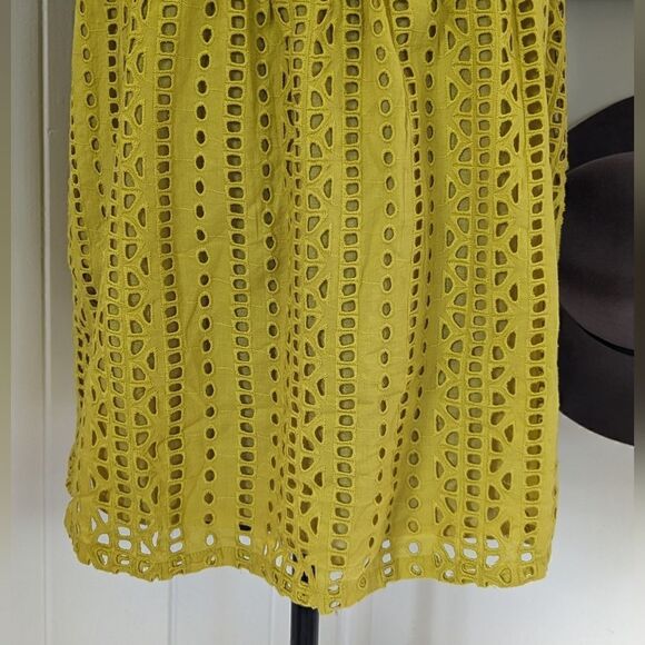 Sundance Eyelet Top S Cottagecore Coastal Boho Hippie Countryside Tropical - Picture 5 of 10